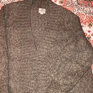 Brown and white 3X Cardigan sweater